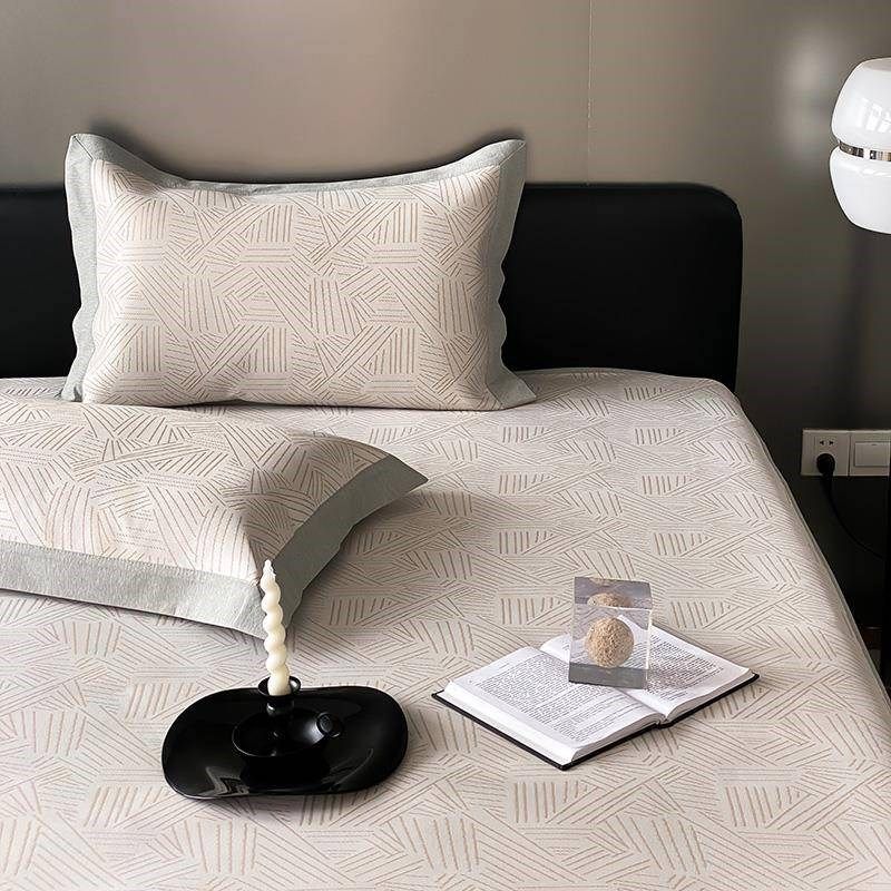 A类抗菌凉感冰丝凉席 夏季新款空调软席子可水洗机洗床笠款三件套