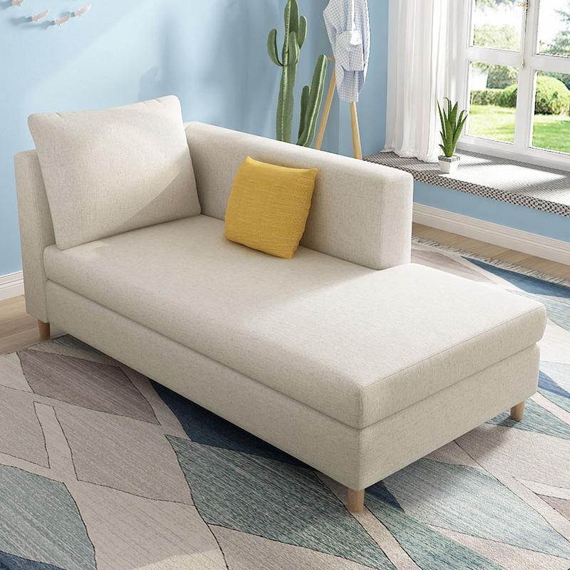 贵妃躺椅沙发现代简约小户型出租房公寓卧室阳台单人贵妃布艺沙发