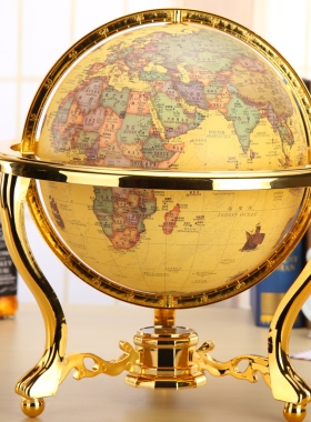 志诚 32CM高清大仿古地球仪礼品地球仪摆件客厅书房办公桌室摆设