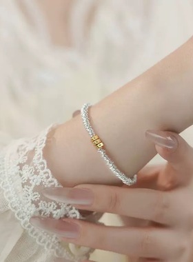 【一戴没静电了】防静电手链冬天防静电神器金碎银女静电克星3794
