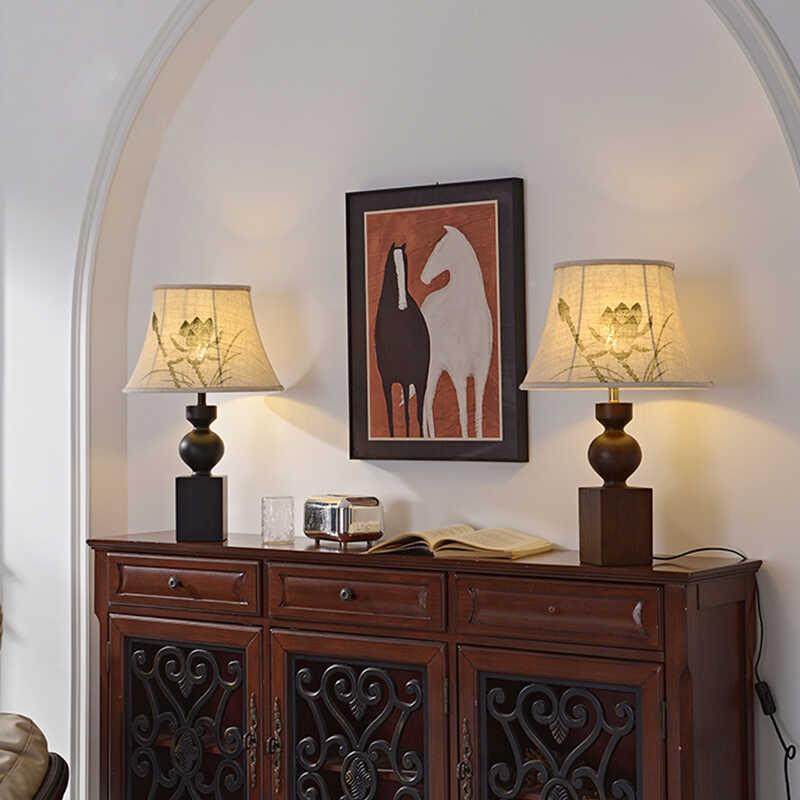 美灯乡村复古台F9126灯卧室床头柜创意个性约式现代简客厅书房装