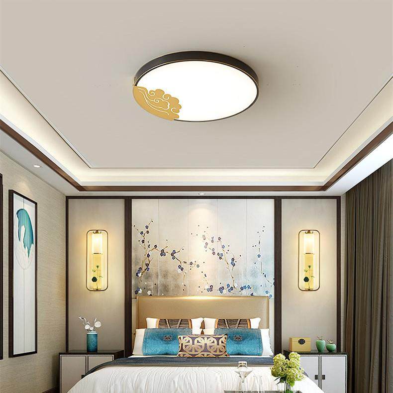 新中薄灯式全铜超吸顶灯客厅卧室房间灯饰现TSF1208代约简轻奢走