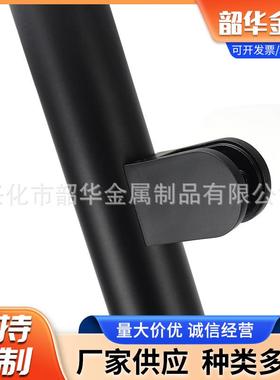 304不钢圆立柱不UPW钢黑色圆免打孔形阳锈台楼梯扶手栏杆立锈柱