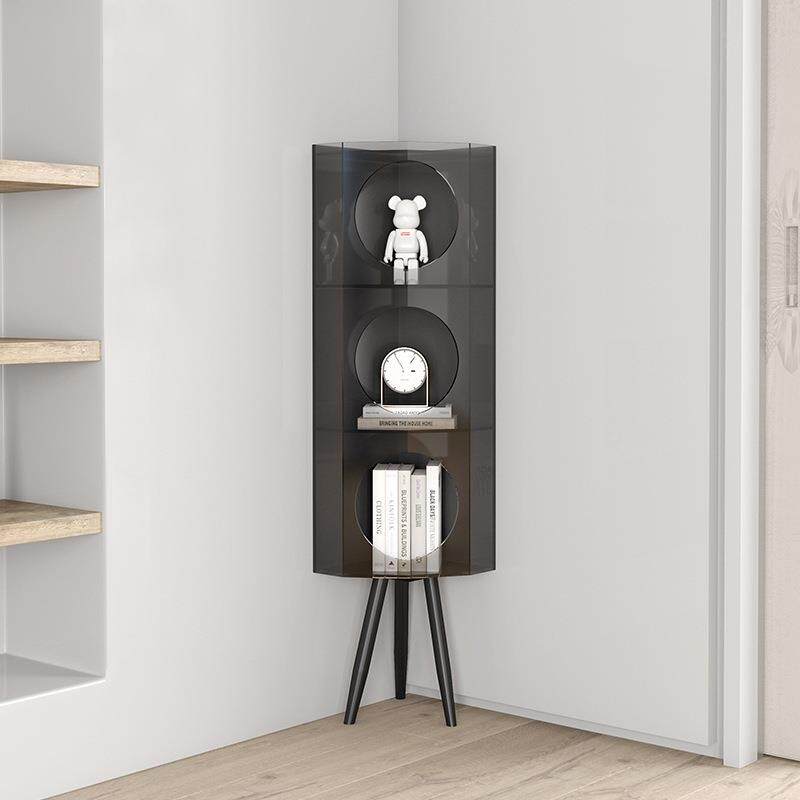 意式轻奢克力转柜墙厅角柜客297三角收纳置物架角简约现代亚角落