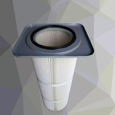 SFE研盘机滤筒滤工业除磨尘器滤芯端盖方形卡式除尘芯滤筒