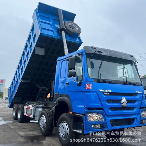 跨境豪沃6X4后八轮340马力潍柴发动机翻斗车汕德卡金标工程自卸车