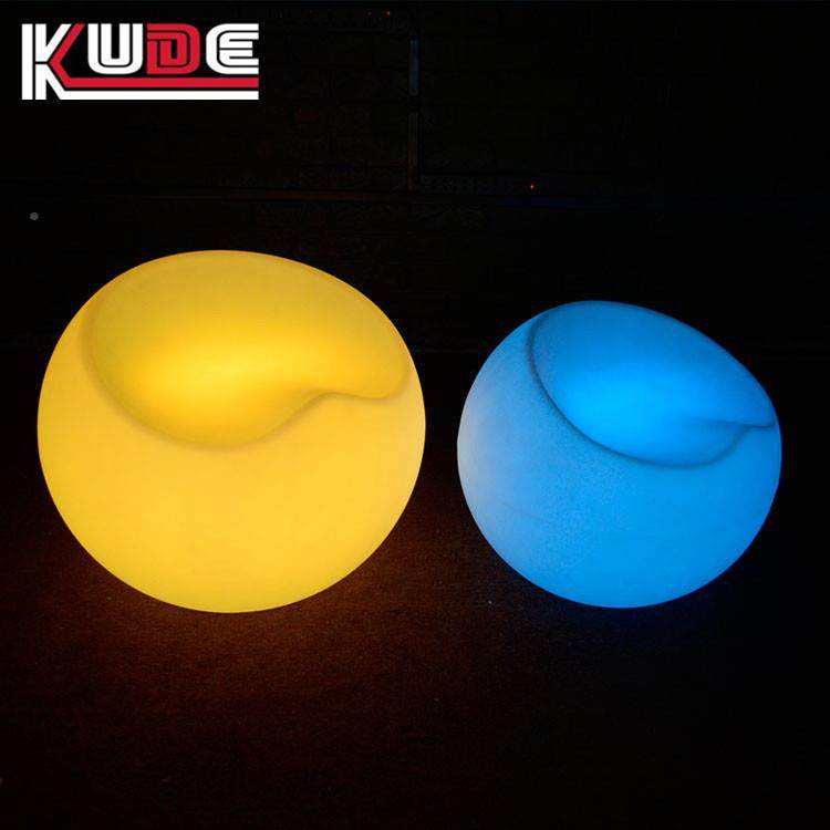 热销七彩LE发R光圆凳夜店GB全912D彩发人光家具懒发光沙发椅子