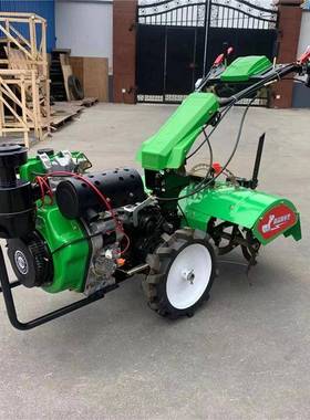 丘陵山地园农松土耕机机多功能施肥开沟19旋5型柴RIL油四驱微耕机