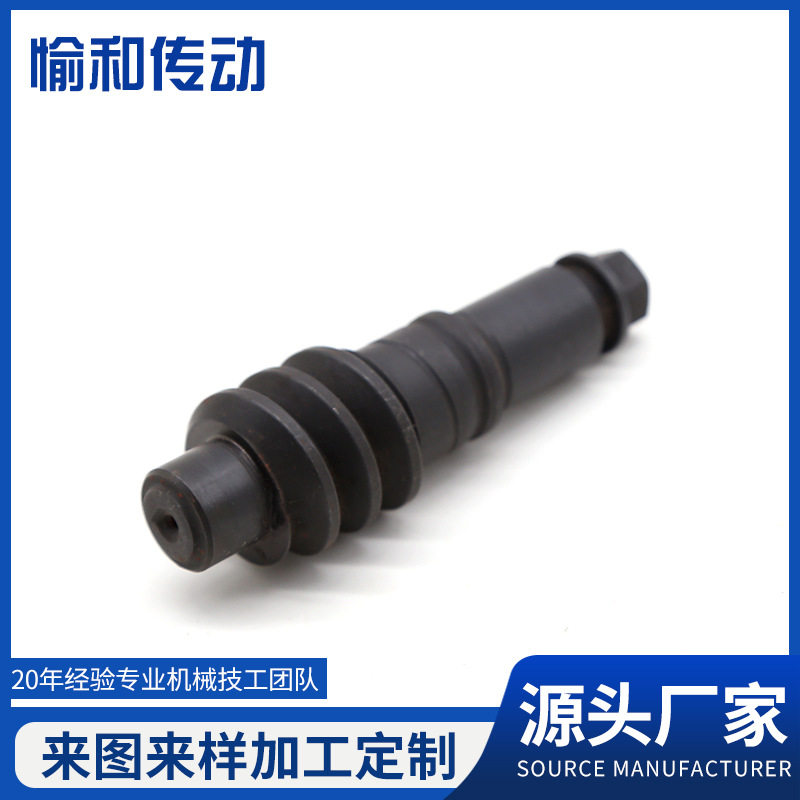厂家加 工小模数锯齿型蜗杆 微型耐磨减速机涡轮蜗杆
