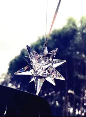 202车3新款流星锤水晶车SON挂挂件车内车花水晶挂件水载晶雪挂