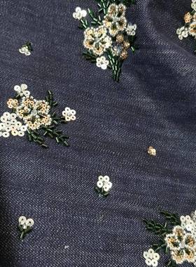 EG-192107片3EG-19210涤纶网珠片绣亮花珠片绣刺绣面料花直销