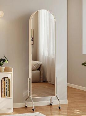 展示置物架可移动书架穿衣TXP镜志身镜中古风旋收纳杂架全落地书