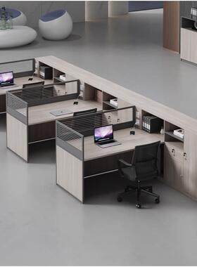 办公务桌财桌椅合员电脑桌职靠墙卡座铝合金屏风职员办OHE公组室