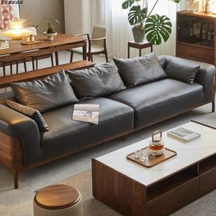新中式现实木发桃客厅2沙025新款代感北美黑胡985木沙发