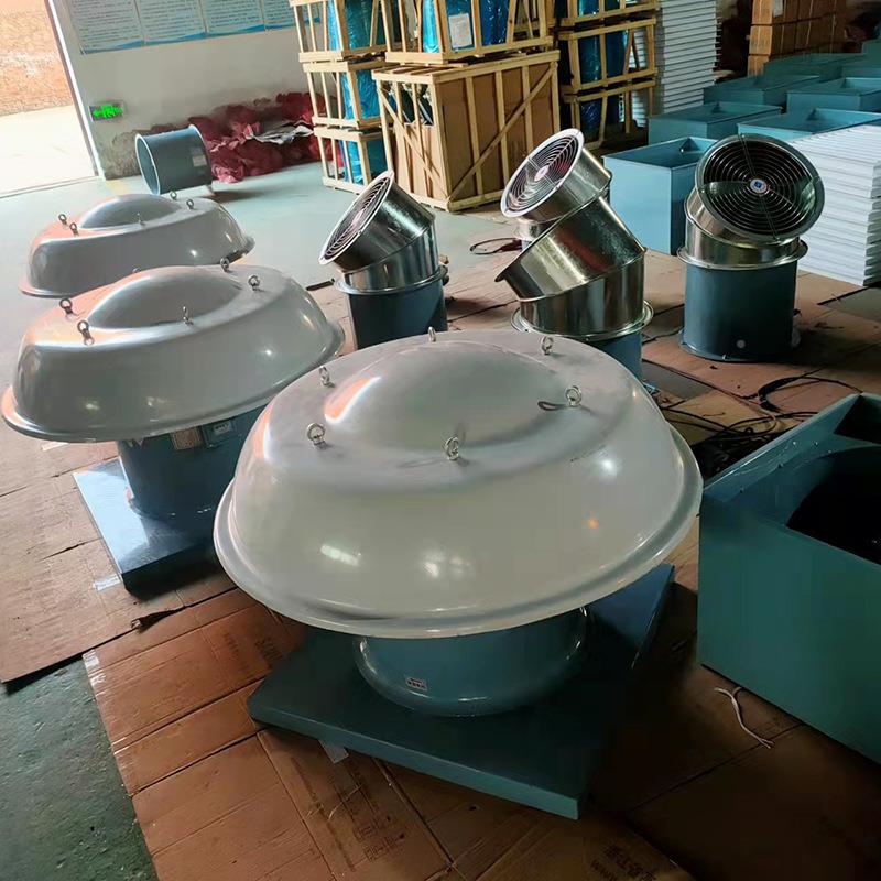 屋轴流风机玻璃钢屋低顶风机音轴流式屋顶OFI排风机顶噪通风机