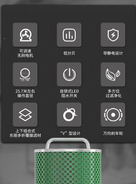 柯琳德吸GS-1220B洁净室尘器干式大吸量力1NXN200功率W20L容吸粉