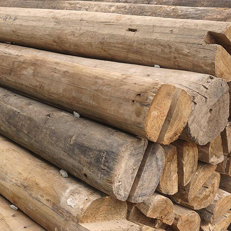 老榆圆柱老料方料原材料落梁宿民古古木建ASJ筑实木材料复装饰料
