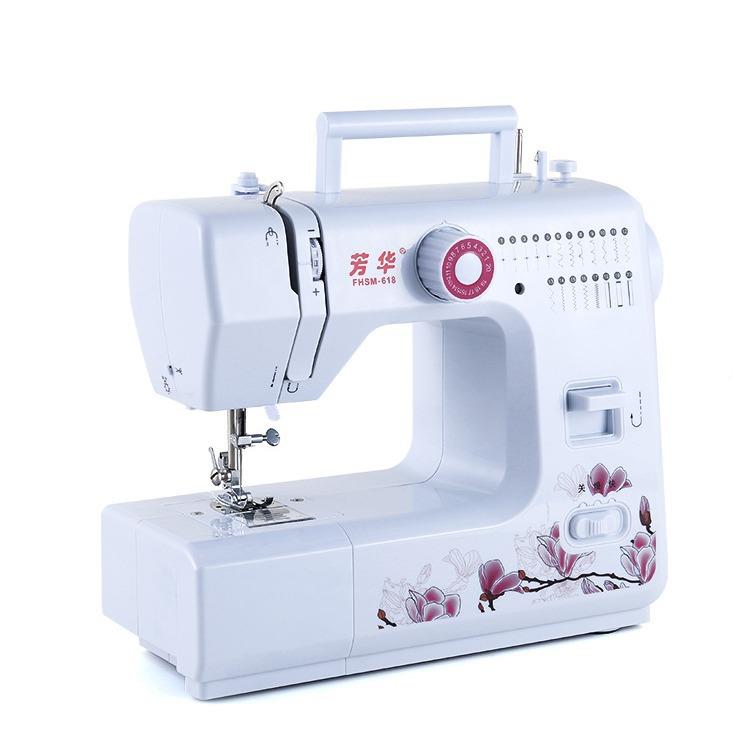 多芳华机618缝纫493机家用电动迷你吃厚功能带锁边台式缝纫衣家庭