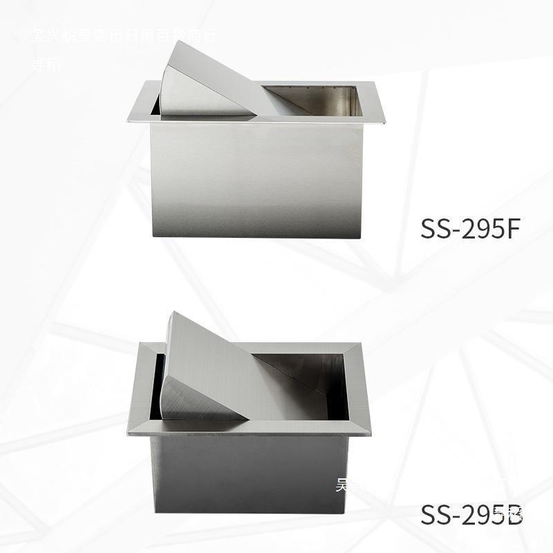 不钢台面圾无品牌/桶摇盖304圆形洗翻盖嵌入式方垃形手锈间