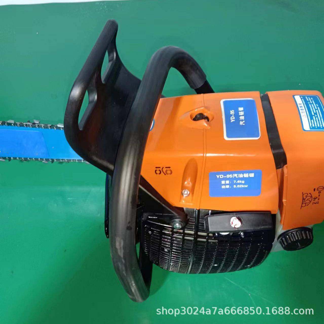 伐木汽油锯摩托锯-园汽林切割锯YD95便携式大YD-95马力油链条锯