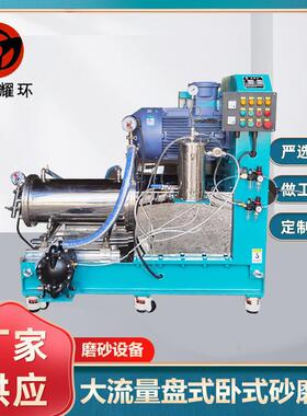 F耐磨合金钢静态出料大流量盘式卧式砂磨机珠磨机涂料油漆色浆