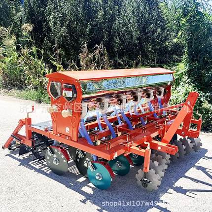 无线变速四轮车配套蔬菜水稻苜蓿草播种机小麦播种机双线插播机