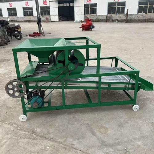 农用小型玉米筛选机小麦除杂机双层震动粮食清选机