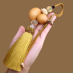 天然葫芦汽车后视镜挂件车内饰品男女创意车载福禄吊坠装饰挂件