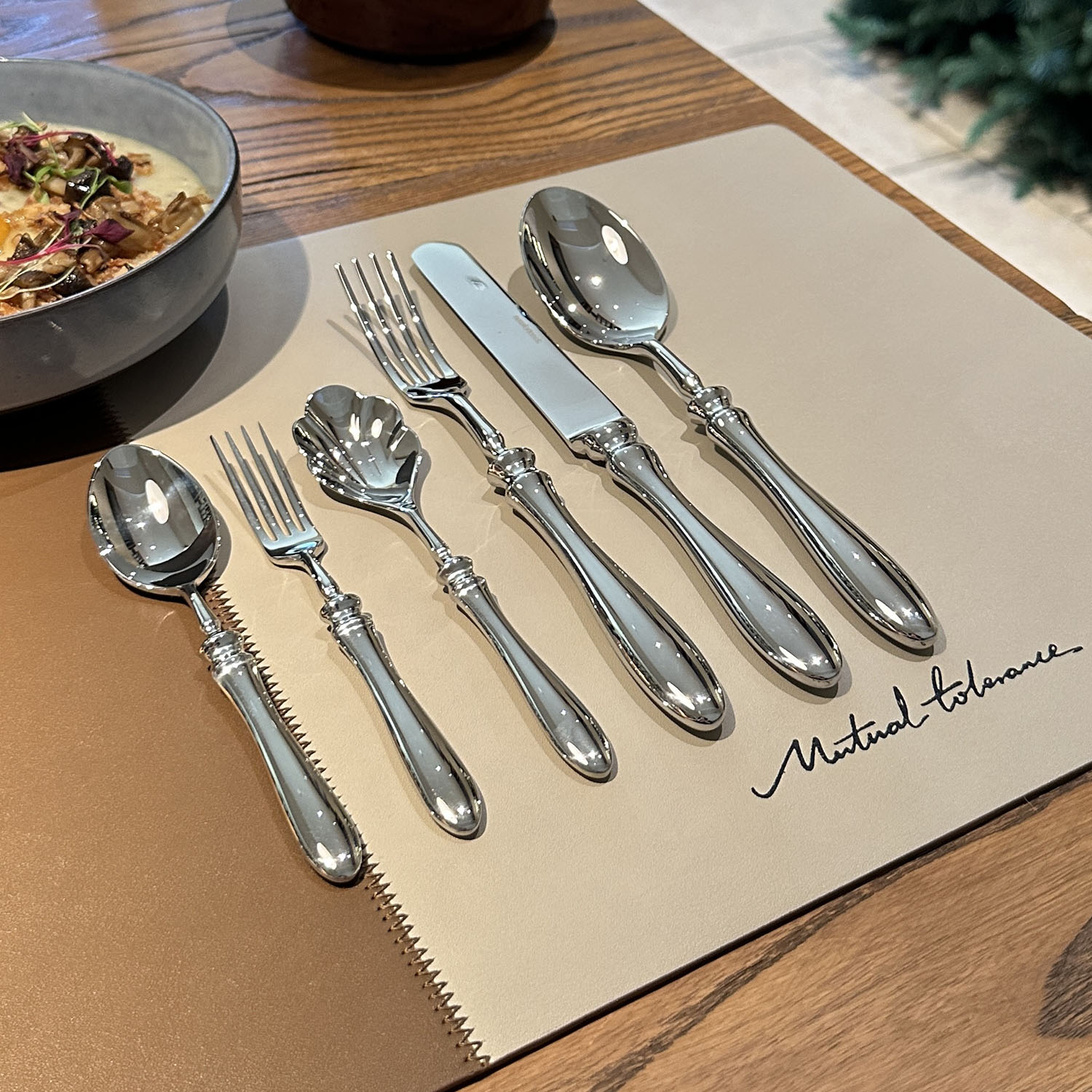 【德式重工】18-10不锈钢 主餐刀叉勺子西餐餐具汤勺小勺小叉锻造