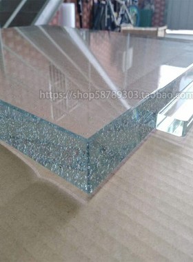 大块气泡磨砂彩色厚水晶板材发夜光柱子地台阶桌面吧台桌子背景墙