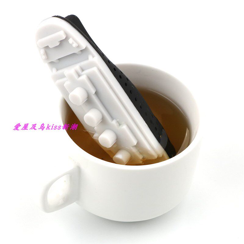 创意硅胶泰坦尼克号泡茶器 轮船造型茶叶过滤器 个性茶漏彩盒包装