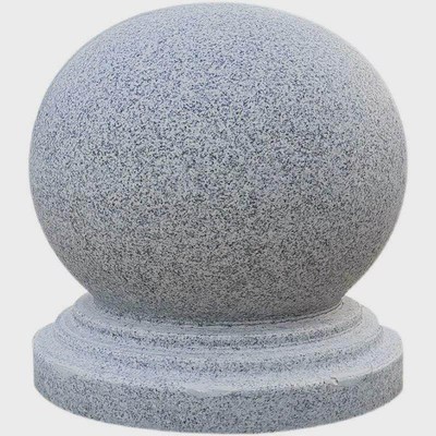 石球路障挡车挡路石头圆球广场花岗岩石墩子圆石柱子大理石拦路石