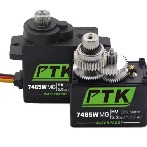 PTK7465W全金属齿轮高压大扭力防水固定翼180度航模270度可编程