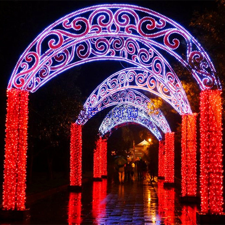 LED圣诞过街天使滴胶造型灯