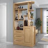 新中式 酒小户屏型风实断木间厅柜进门柜玄关柜客厅909隔柜双面门