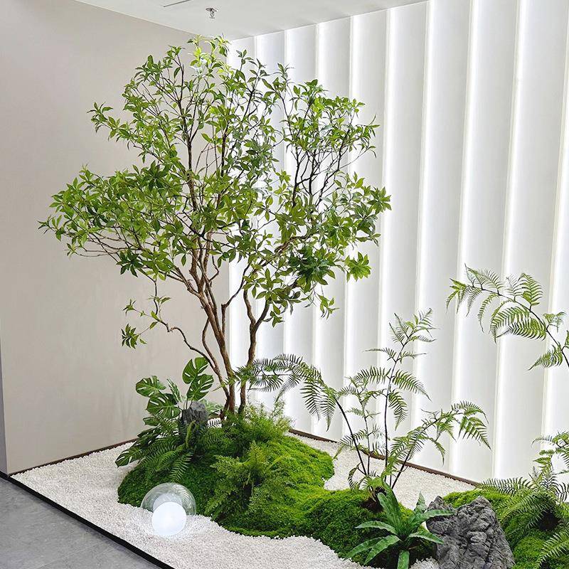 仿真马木室内饰65454654植造景阳台醉仿生绿植装树景物观橱窗造景