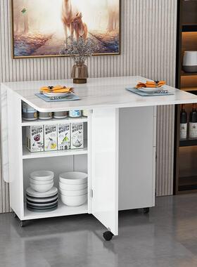 W7折叠桌家用小户桌型桌子简约现餐代功能长方形多可移KLO动吃饭