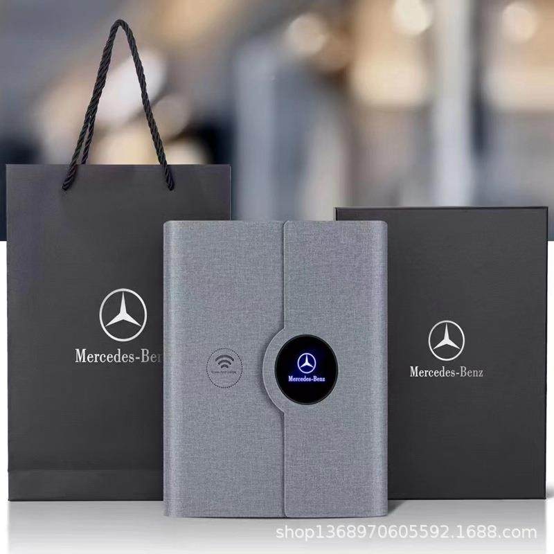 多功能充电记笔本活页商务会记收事A5定企业LOG议O47465无线纳电