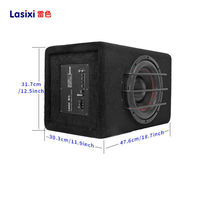 雷色汽车低音炮1寸12KKDV有源带功放超功率木大箱重0低音炮PL100