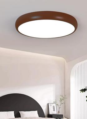 全眼光谱极简护吸顶灯现代书主51546卧室圆形灯简奶油约风吸顶房