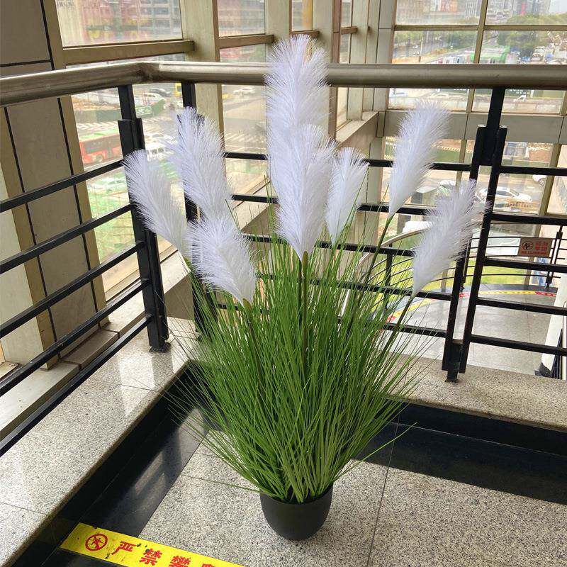 轻奢仿真芦头NZI苇盆栽大苇芦9芦苇洋葱婚庆厨窗拍摄道具装饰摆草