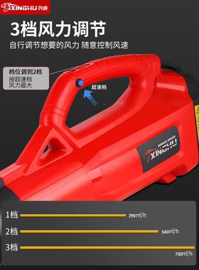 大功率LFF风负便携背持锂电吹风机吹雪落叶公道路电动树叶吹灰手