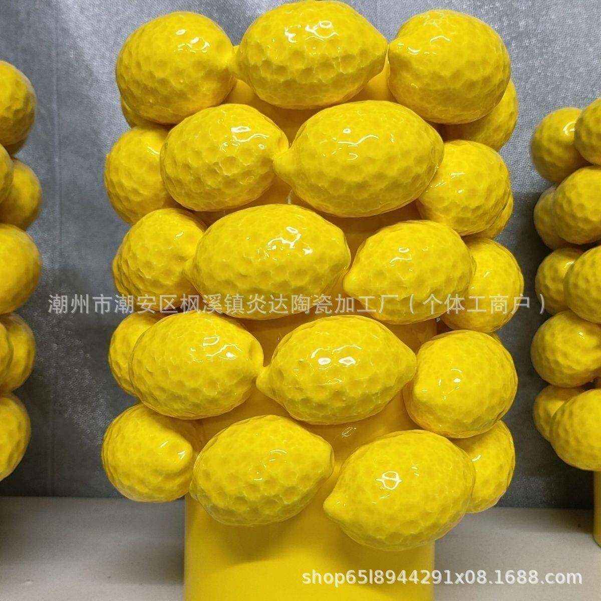 简约现代创意陶瓷多肉花瓶厅花卧摆客室插花MTX件装饰盆工艺品