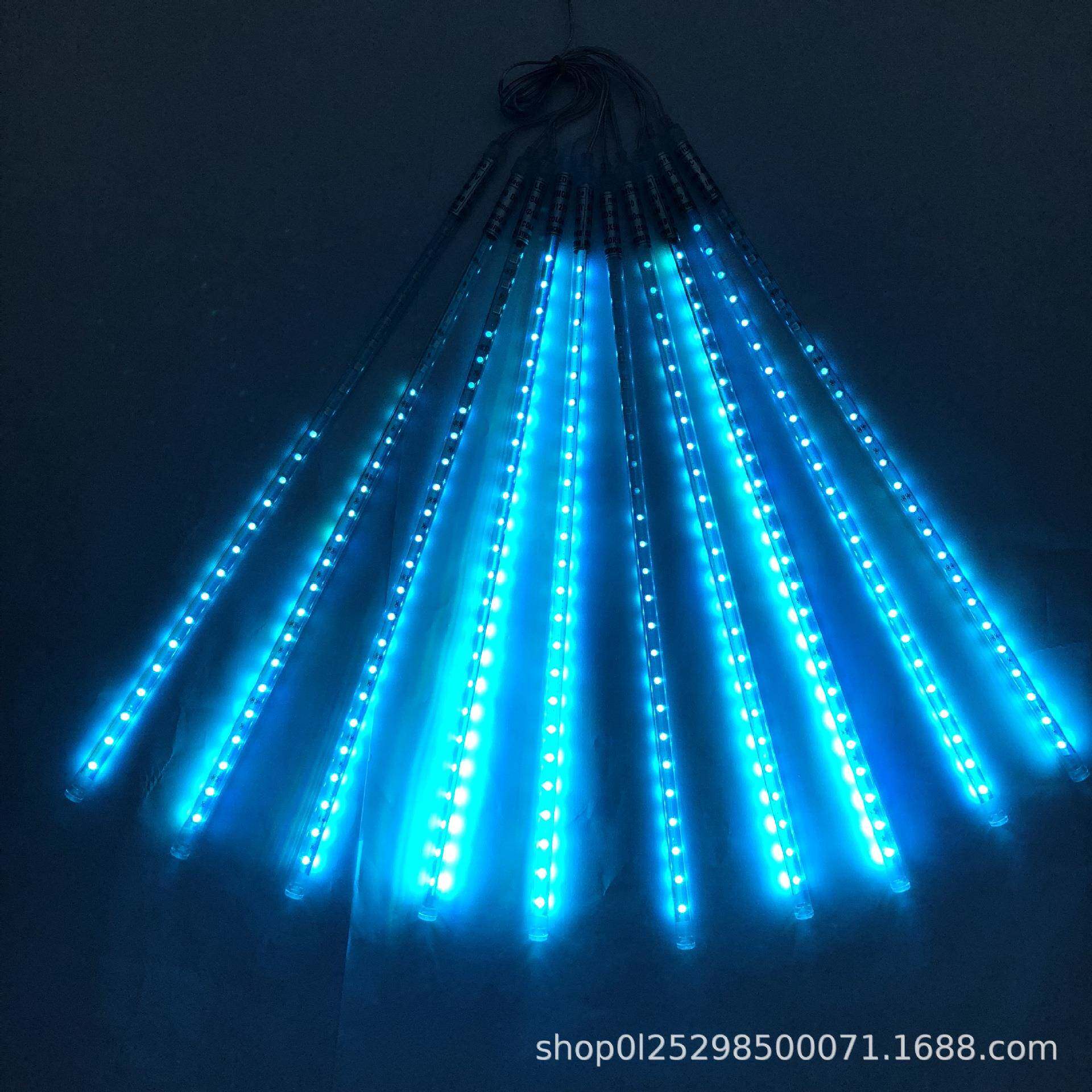 七彩流星灯led流星饰雨灯MYS诞树装圣灯户外工程道路亮化景观灯