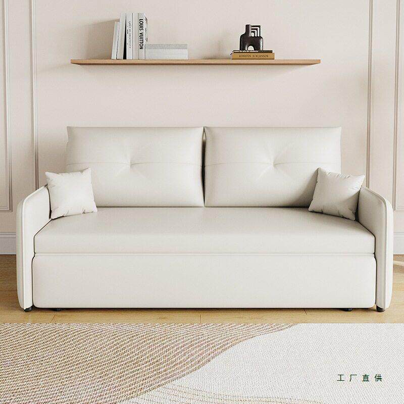 科技IIB布沙发拉床折叠二一防水新合款小户型客厅可两用推躺床