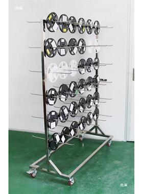 st挂料架防静料电挂车不锈钢699料盘P架CB周转m车挂料架带轮物料