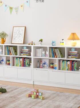 书架置物架落地多层小柜书包家用GSU玩具收纳整理柜幼儿书柜格子