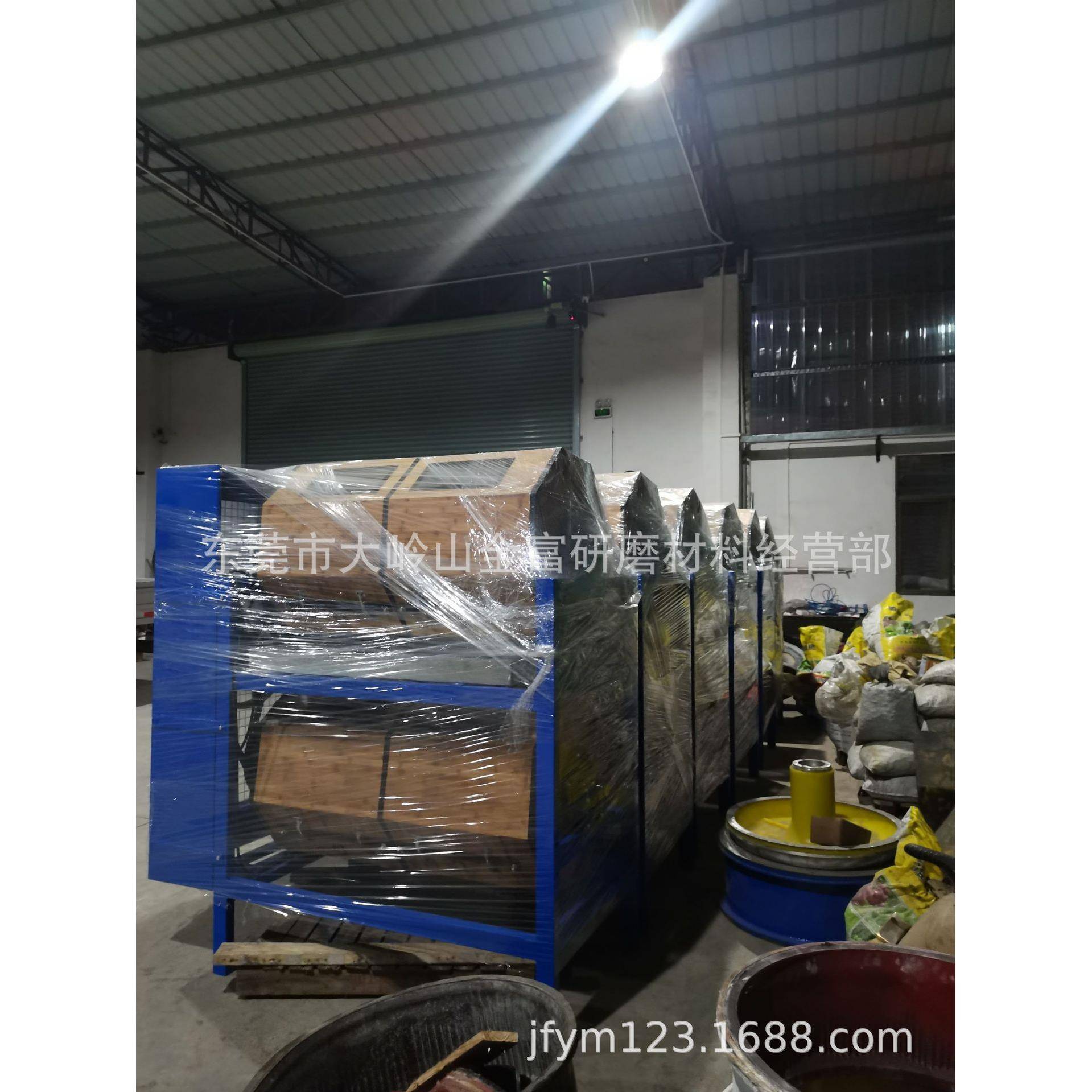 金富式滚干筒抛光机塑胶产品表面滚动镜光饰机五金面600竹溜桶光