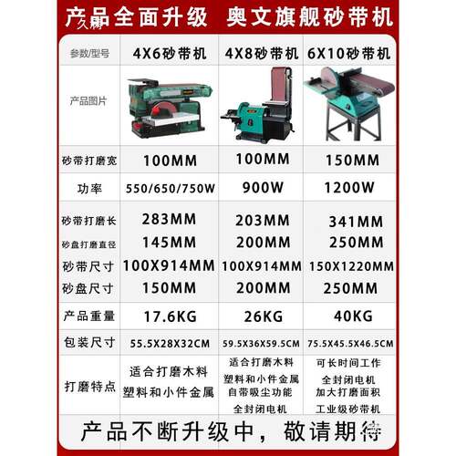 砂带砂机纸机砂光机砂盘砂带MM491G机台打磨式机砂机多功轮能木工