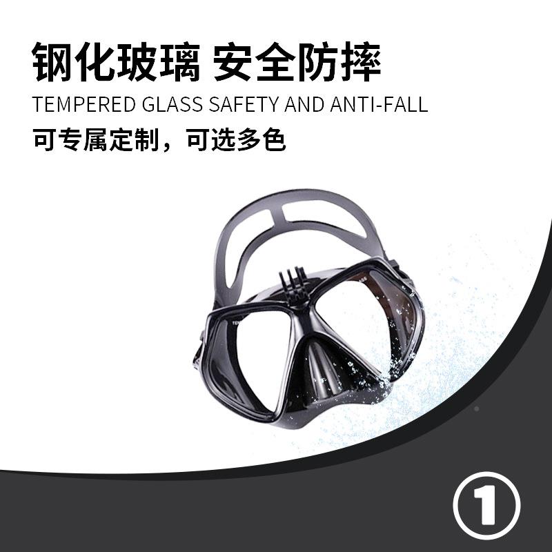 VIU潜水套镜外浮潜三宝户装备浮潜装潜水框面罩套装大潜水镜脚蹼